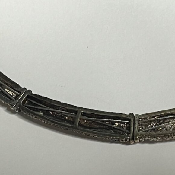 VTG Premier Designs Heirloom Intricate Design Choker-Style Necklace w/3"Extender - Picture 13 of 16